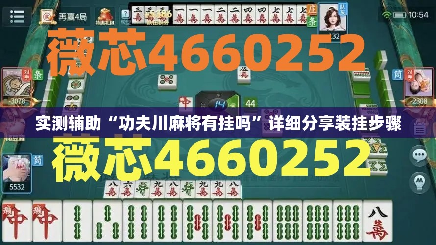 实测辅助“功夫川麻将有挂吗”详细分享装挂步骤