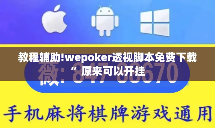 教程辅助!wepoker透视脚本免费下载”原来可以开挂