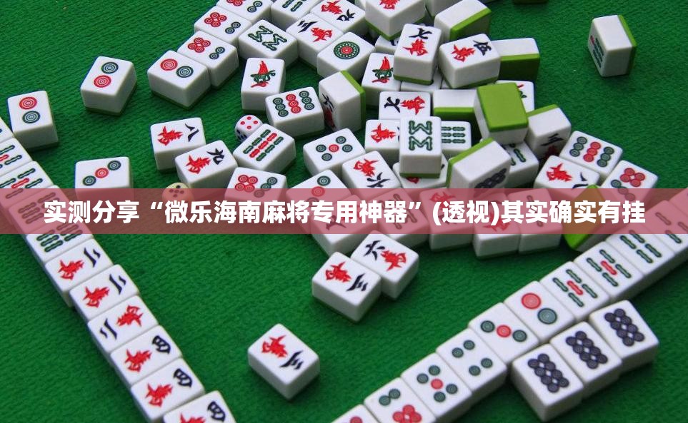 实测分享“微乐海南麻将专用神器”(透视)其实确实有挂