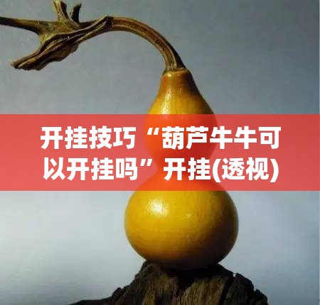 开挂技巧“葫芦牛牛可以开挂吗”开挂(透视)最新辅助详细