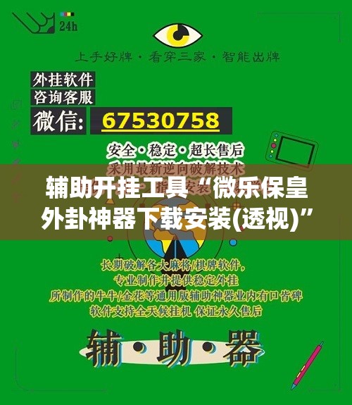 辅助开挂工具“微乐保皇外卦神器下载安装(透视)”开挂辅助脚本+详细开挂安装教程