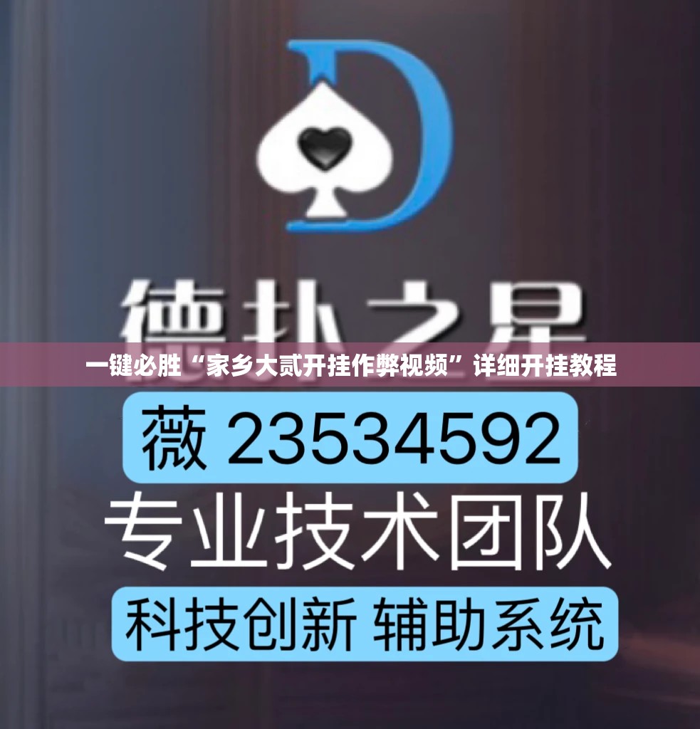 一键必胜“家乡大贰开挂作弊视频”详细开挂教程