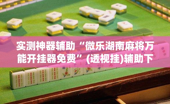 实测神器辅助“微乐湖南麻将万能开挂器免费”(透视挂)辅助下载教程