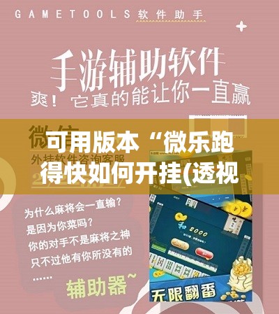 可用版本“微乐跑得快如何开挂(透视)”开挂辅助脚本+详细开挂安装教程