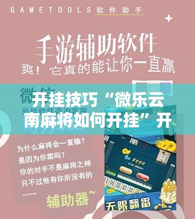 开挂技巧“微乐云南麻将如何开挂”开挂辅助脚本+详细开挂安装教程