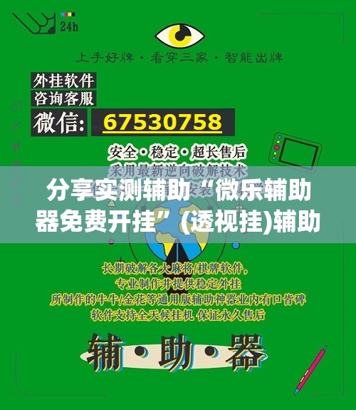 分享实测辅助“微乐辅助器免费开挂”(透视挂)辅助下载教程