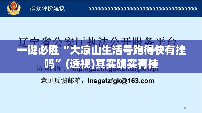 一键必胜“大凉山生活号跑得快有挂吗”(透视)其实确实有挂
