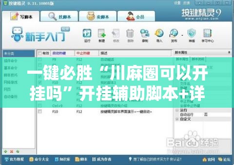一键必胜“川麻圈可以开挂吗”开挂辅助脚本+详细开挂安装教程