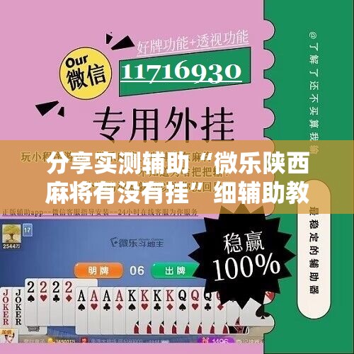 分享实测辅助“微乐陕西麻将有没有挂”细辅助教程分享