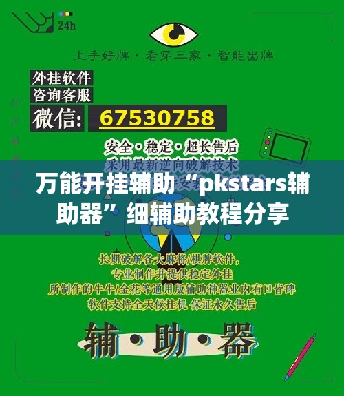 万能开挂辅助“pkstars辅助器”细辅助教程分享