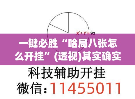 一键必胜“哈局八张怎么开挂	”(透视)其实确实有挂