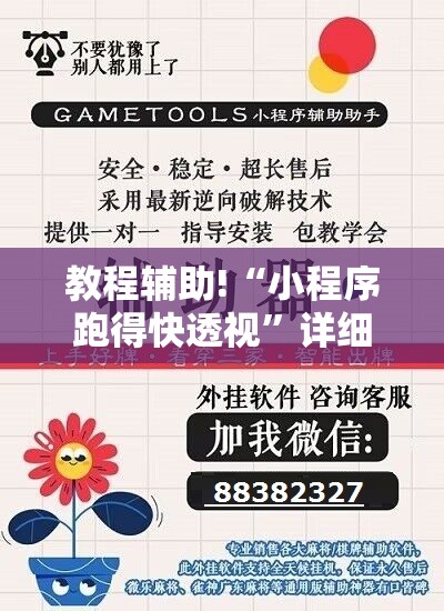 教程辅助!“小程序跑得快透视”详细开挂教程