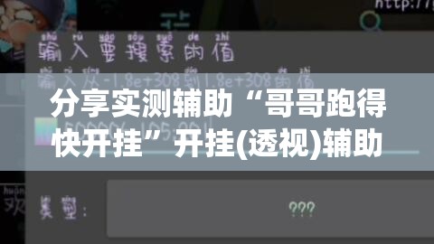 分享实测辅助“哥哥跑得快开挂	”开挂(透视)辅助神器