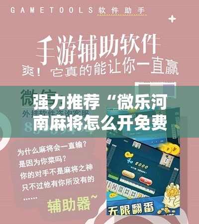 强力推荐“微乐河南麻将怎么开免费的挂”详细分享装挂步骤