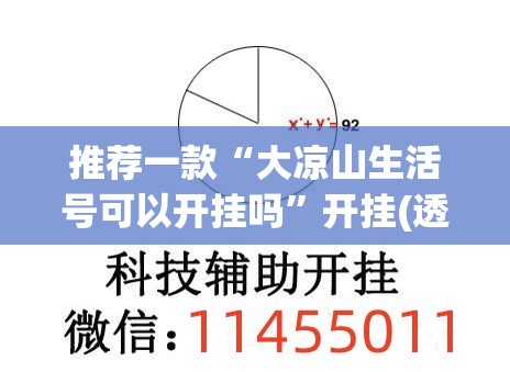 推荐一款“大凉山生活号可以开挂吗”开挂(透视)辅助教程