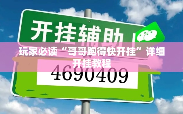 玩家必读“哥哥跑得快开挂”详细开挂教程