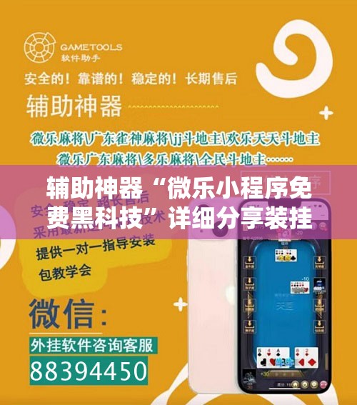 辅助神器“微乐小程序免费黑科技”详细分享装挂步骤