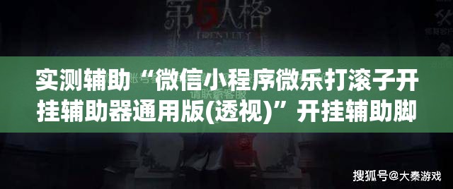 实测辅助“微信小程序微乐打滚子开挂辅助器通用版(透视)	”开挂辅助脚本+详细开挂安装教程