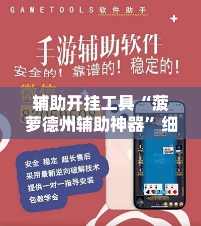 辅助开挂工具“菠萝德州辅助神器”细辅助教程分享