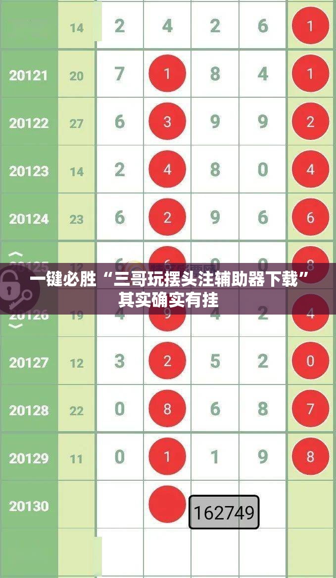 一键必胜“三哥玩摆头注辅助器下载	”其实确实有挂