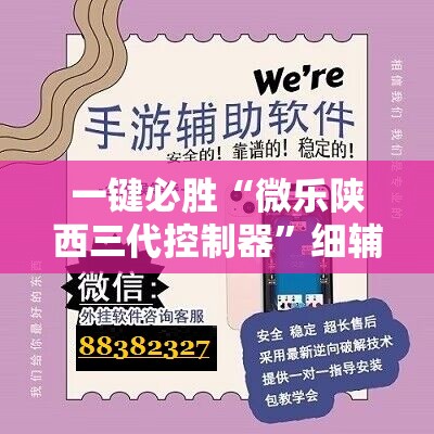 一键必胜“微乐陕西三代控制器”细辅助教程分享