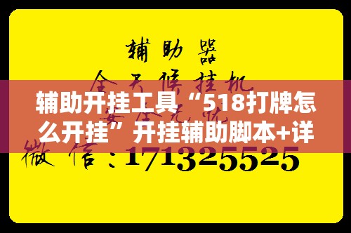 辅助开挂工具“518打牌怎么开挂”开挂辅助脚本+详细开挂安装教程