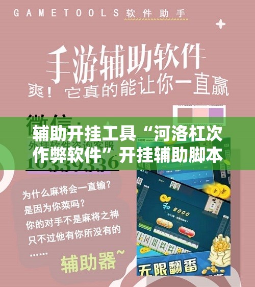 辅助开挂工具“河洛杠次作弊软件	”开挂辅助脚本+详细开挂安装教程