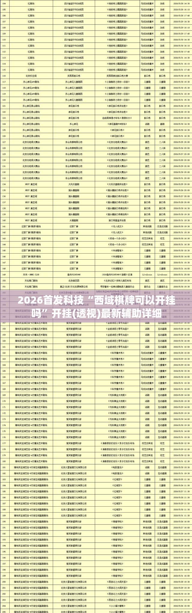 2026首发科技“西域棋牌可以开挂吗”开挂(透视)最新辅助详细