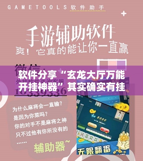 软件分享“玄龙大厅万能开挂神器”其实确实有挂