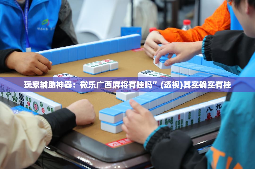 玩家辅助神器：微乐广西麻将有挂吗”(透视)其实确实有挂