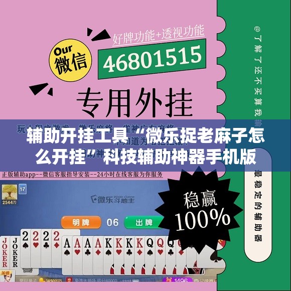 辅助开挂工具“微乐捉老麻子怎么开挂	”科技辅助神器手机版