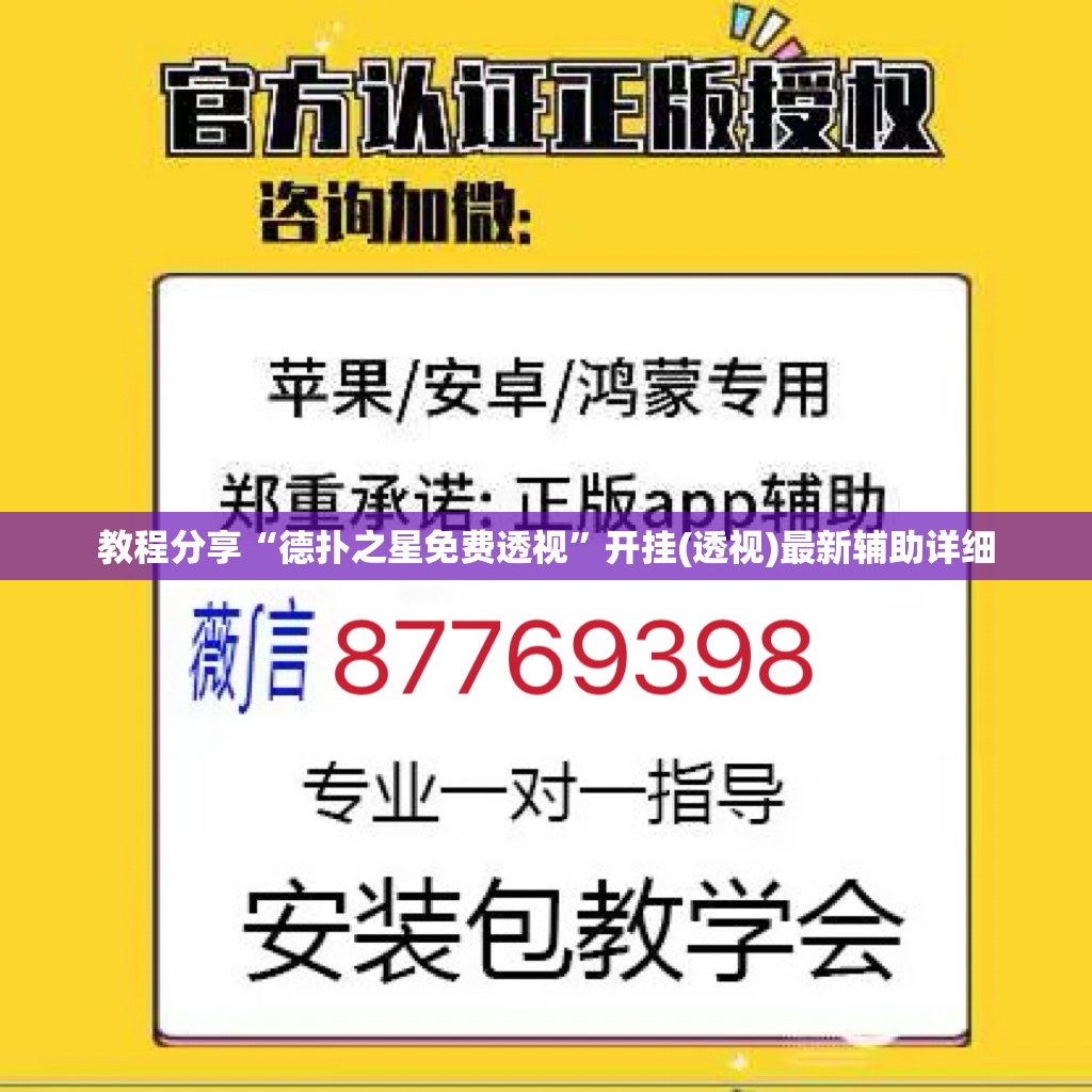 教程分享“德扑之星免费透视”开挂(透视)最新辅助详细