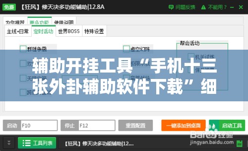 辅助开挂工具“手机十三张外卦辅助软件下载”细辅助教程分享