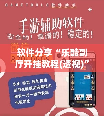软件分享“乐酷副厅开挂教程(透视)	”开挂辅助脚本+详细开挂安装教程