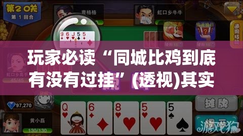 玩家必读“同城比鸡到底有没有过挂”(透视)其实确实有挂