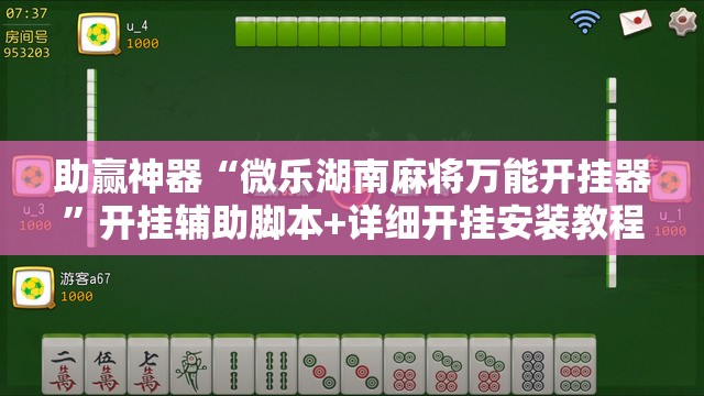 助赢神器“微乐湖南麻将万能开挂器	”开挂辅助脚本+详细开挂安装教程