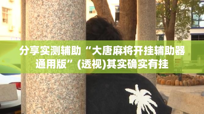 分享实测辅助“大唐麻将开挂辅助器通用版”(透视)其实确实有挂