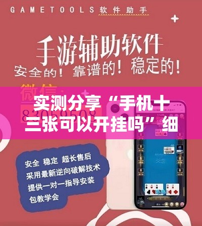 实测分享“手机十三张可以开挂吗”细辅助教程分享