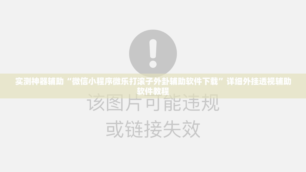 实测神器辅助“微信小程序微乐打滚子外卦辅助软件下载	”详细外挂透视辅助软件教程