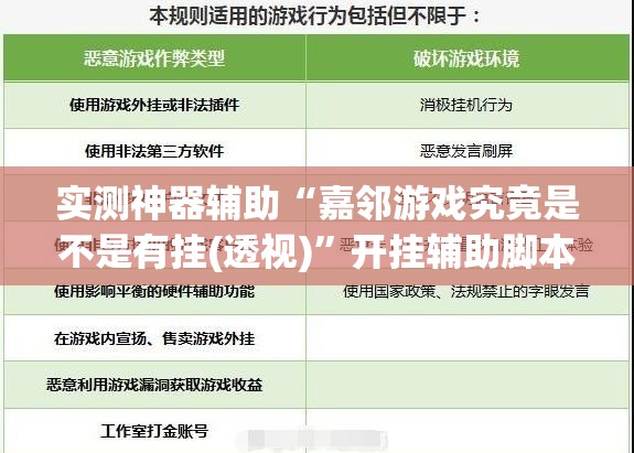 实测神器辅助“嘉邻游戏究竟是不是有挂(透视)”开挂辅助脚本+详细开挂安装教程