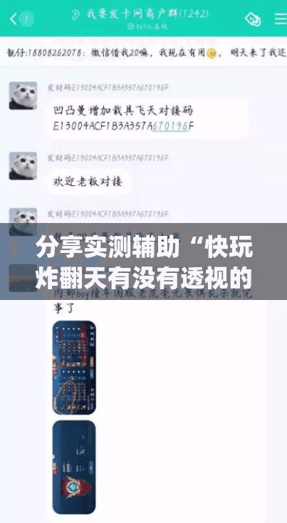 分享实测辅助“快玩炸翻天有没有透视的？(透视)	”开挂辅助脚本+详细开挂安装教程