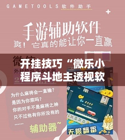 开挂技巧“微乐小程序斗地主透视软件”细辅助教程分享