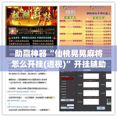 助赢神器“仙桃晃晃麻将怎么开挂(透视)”开挂辅助脚本+详细开挂安装教程