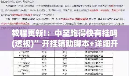 教程更新!：中至跑得快有挂吗(透视)”开挂辅助脚本+详细开挂安装教程
