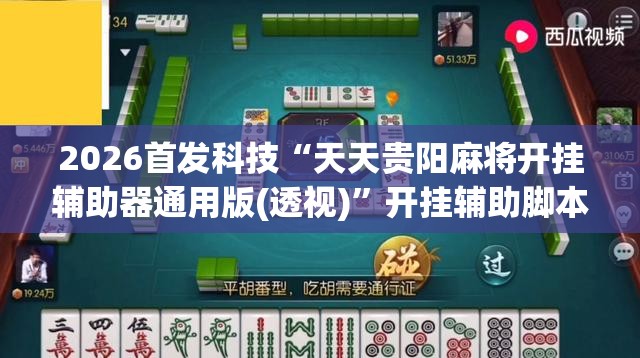 2026首发科技“天天贵阳麻将开挂辅助器通用版(透视)	”开挂辅助脚本+详细开挂安装教程