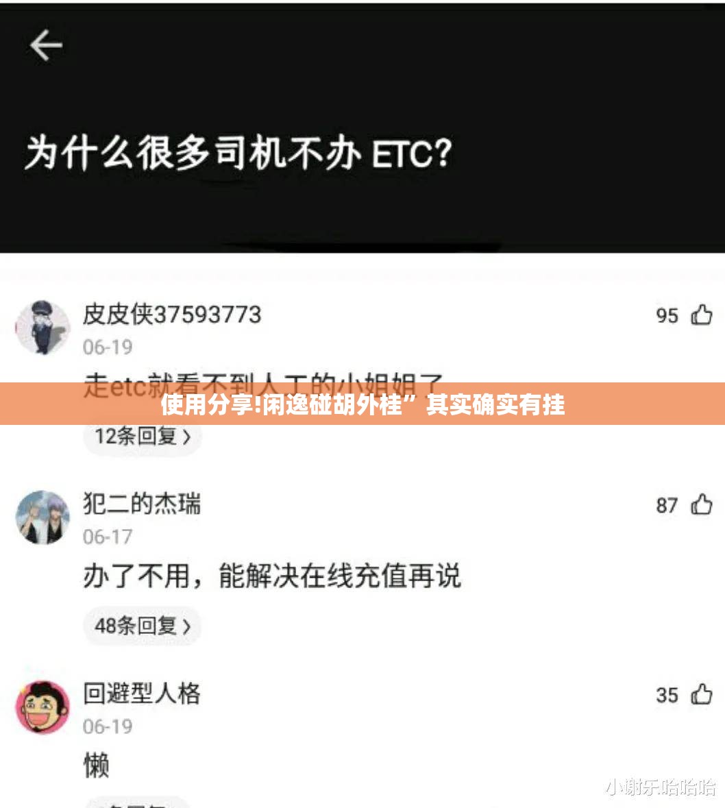 使用分享!闲逸碰胡外桂	”其实确实有挂