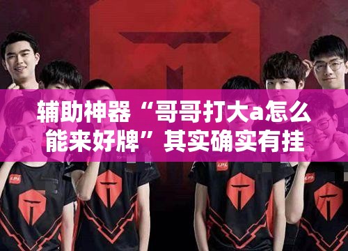 辅助神器“哥哥打大a怎么能来好牌”其实确实有挂