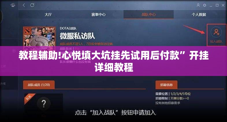 教程辅助!心悦填大坑挂先试用后付款”开挂详细教程