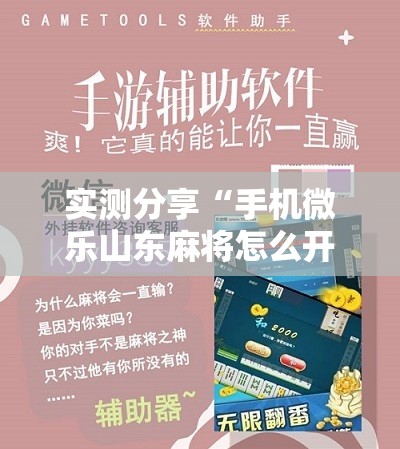 实测分享“手机微乐山东麻将怎么开挂”开挂辅助脚本+详细开挂安装教程